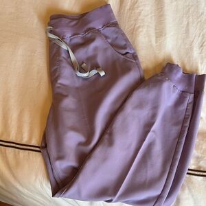 Wear FigsLavender Dew Zamora™ High Waisted - Jogger Scrub Pants -Lavender Dew